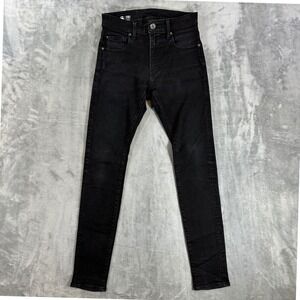 G-Star Raw 3301 Skinny Jeans Womens Size 28x32 Black Pants Streetwear